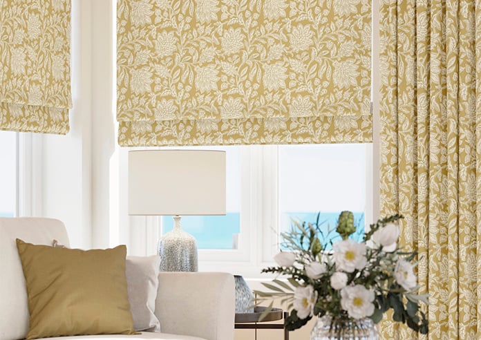 Land & Shore Rowallane, Ochre - Roman Blind - Image 5